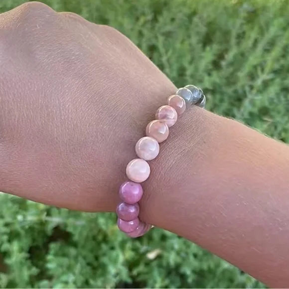 Mixed gemstone bracelet - Picture 3 of 3